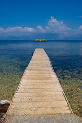 Deck platform in Vidos Corfu