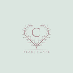 Hand Draw C letter logo  Feminine Logo