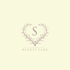 Hand Draw S letter logo  Feminine Logo