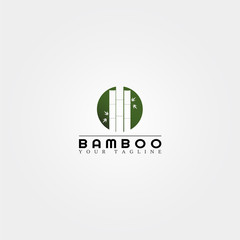 Bamboo logo template, creative vector design for business corporate,nature, elements, illustration.