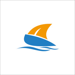 Boat  Simple Logo Design 