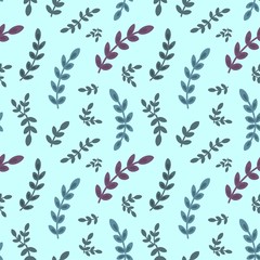 Obraz na płótnie Canvas leaf seamless pattern simple