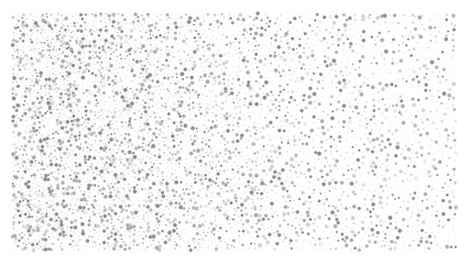 Silver polka dot small confetti on white background