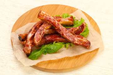 Smoked pork ribs