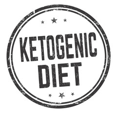 Ketogenic diet sign or stamp