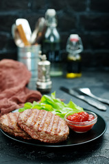 raw burger