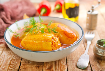 pepper with meat