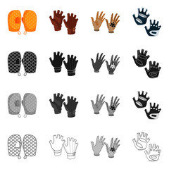Isolated object of silhouette and safety symbol. Set of silhouette and comfort vector icon for stock.