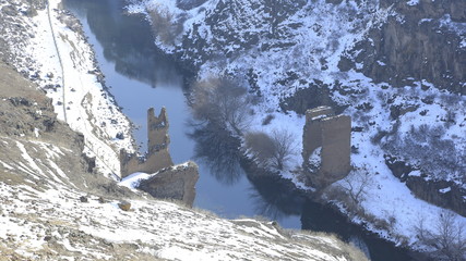 glacier in mountains