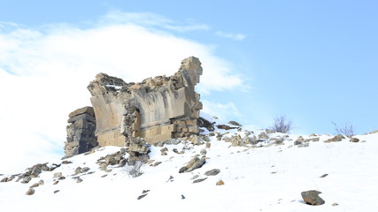 castle in the mountains