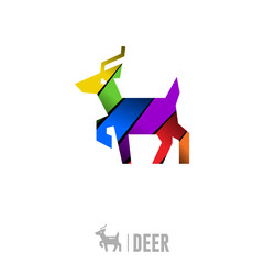 Deer Logo. Colorful Gradient Logo Design