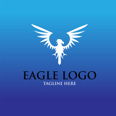 Fototapeta premium eagle logo designs simple elegant