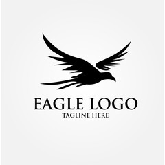 Fototapeta premium eagle logo designs simple elegant