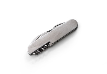 Multipurpose knife isolated on white background