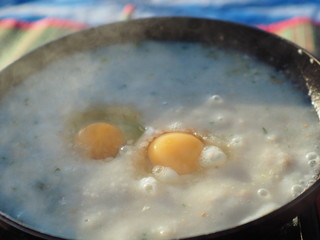 fried egg in a pan