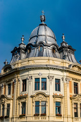 Fototapeta na wymiar Banffy Palace baroque building in Cluj-Napoca, Romania