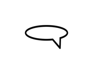 Speech bubble. Vector logo design. Business concept icon.