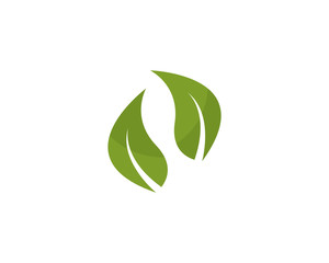 Logos of green leaf ecology nature element vector icon