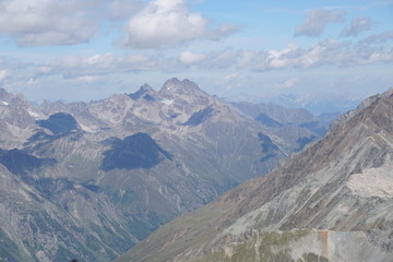 Bergwelt (Alpen) in Sölden, Tirol, Österreich