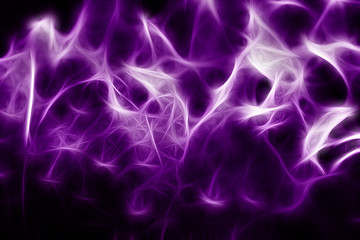 Abstract image of color fibers, obtained from the texture of a violet rose
