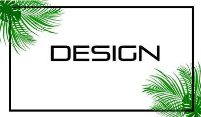 Obraz premium tropical background with palm tree