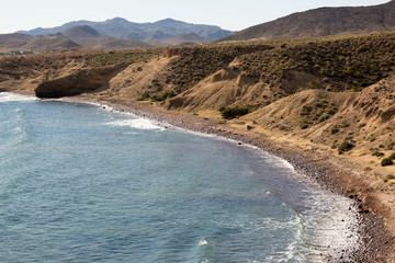 Beach in La Isleta del Moro, Cabo de Gata Natural Park, Spain