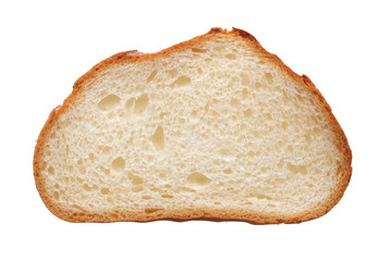 Slice of white wheat bread
