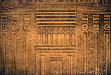 Egyptian plates with hieroglyphs