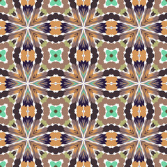 Seamless background pattern with a variety of multicolored lines.