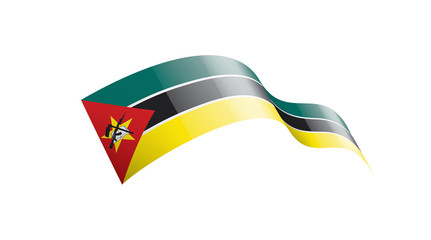 Mozambique flag, vector illustration on a white background