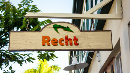 Schild 342 - Recht