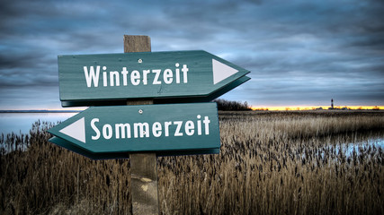 Schild 382 - Winterzeit