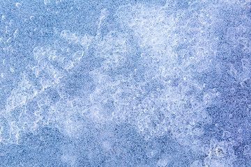 Fototapeta na wymiar Top view of natural ice texture