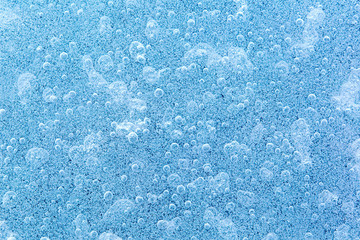 Top view of natural ice texture