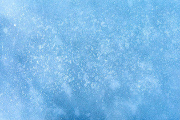 Top view of natural ice texture