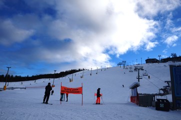 Levi : Pistes de ski alpin (Nord de la Finlande)