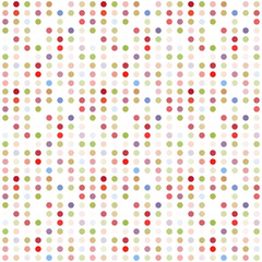 Seamless abstract pattern background with a variety of colored circles.
