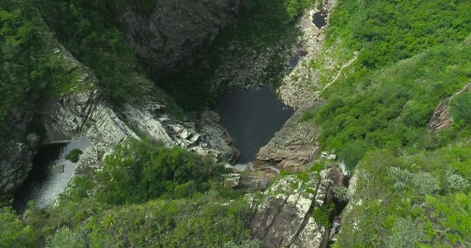 Cachoeira Rabo de Cavalo (Horsetail Waterfall) in Concei&ccedil;&atilde;o do Mato Dentro, Minas Gerais, Brazil