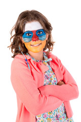 Girl with face-paint