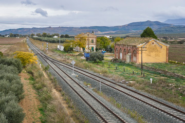 Fototapeta na wymiar Bobadilla train station in Antequera, Malaga. Spain