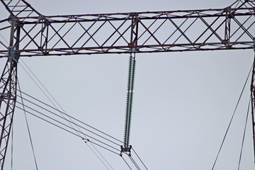 electric pylons, 330 kV power lines