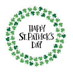 Saint Patrick's day lettering