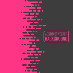 Rounded lines background. Black, purple abstract background.