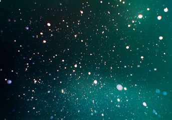 A lot of blurry lights and noise on abstract pattern