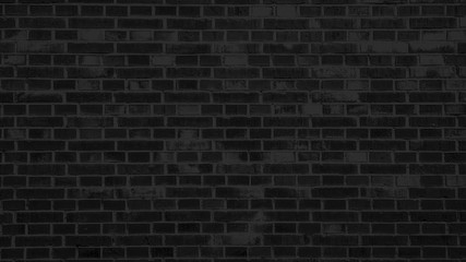 Fototapeta na wymiar Old black brick wall texture background,brick wall texture for for interior or exterior design backdrop,vintage dark tone.