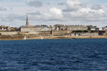 Saint Malo - Plage du bon secours depuis la mer