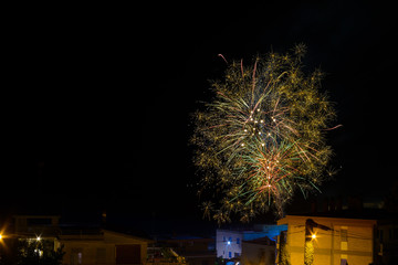 fireworks in the night
