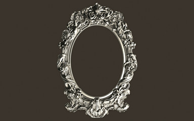 vintage frame on black background