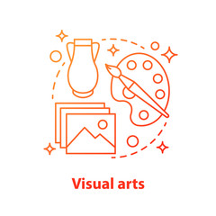 Visual art concept icon.