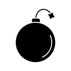 Bomb glyph icon